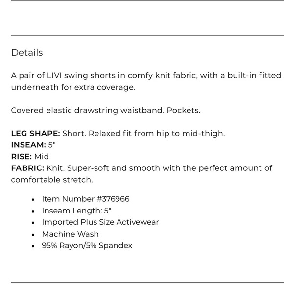 LIVI Lane Bryant Lined Shorts 14/16 Plus Stretch Raw Edges Tie Dye Pockets - Picture 8 of 8